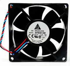 Genuine Delta AFB0812M 80*80*25 12V 0.18A 2/3 line double ball computer fan