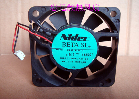 Genuine Nidec 6CM 6015 42V 0.05A D06R-42TL 01 2 line copier fan