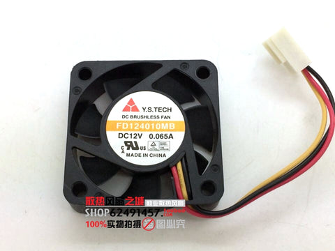 Genuine original mountain 4010 12V dual ball 0.065A FD124010MB ultra-quiet cooling fan