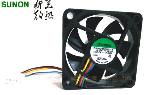 Genuine SUNON PSD16PHB1-A 12V 3.04W 6015 60*60*15 mm axial case cooling fan