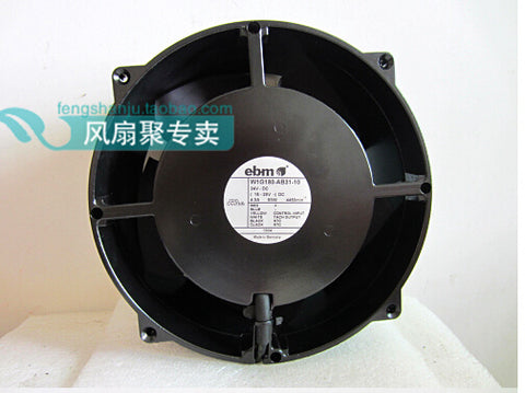 German import EBM 20cm W1G180-AB31-10/09 24V93W length 200* width 200* thickness of 70mm ultra violent fierce wind type fan