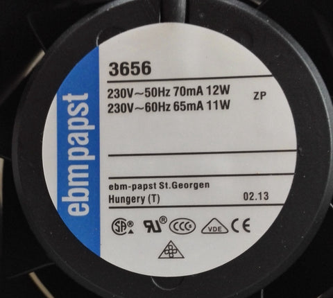 Germany PAPST TYP3656/3556/3650 230V 12/11W all metal high temperature fan fan