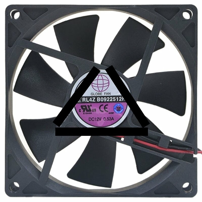 Globe Fan RL4Z B0922512H DC 12V 0.53A 2 Wires / 3 Wires Axial Cooling Fan