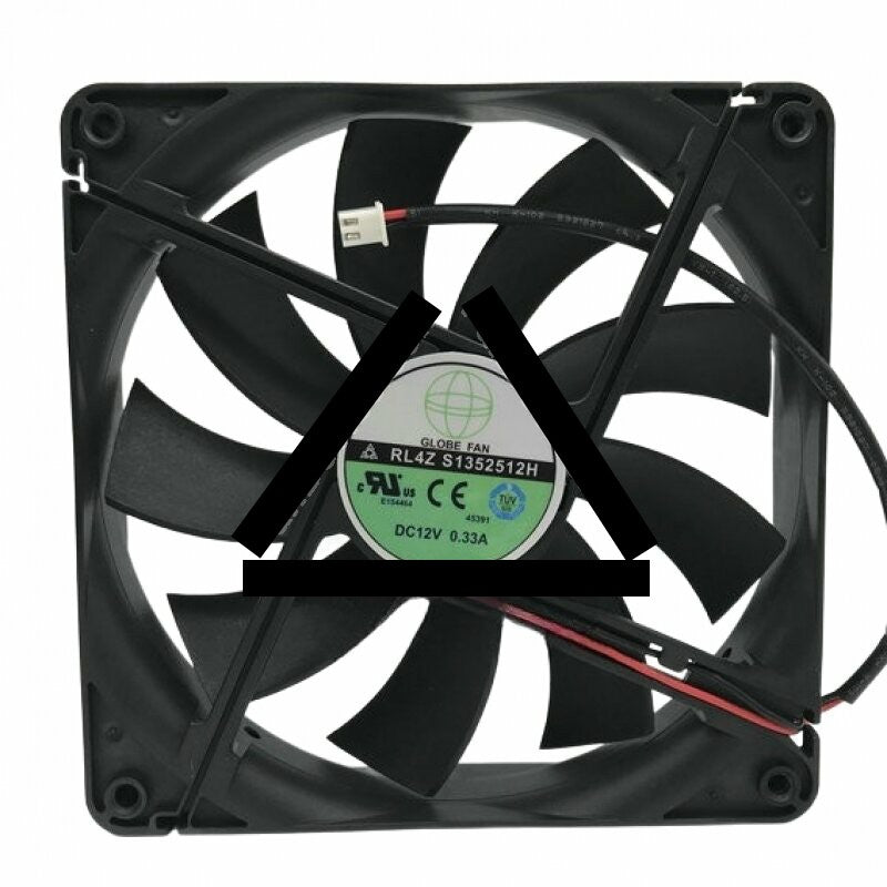 GLOBE FAN RL4Z S1352512H DC 12V 0.33A 2 Wires Axial Cooling Fan