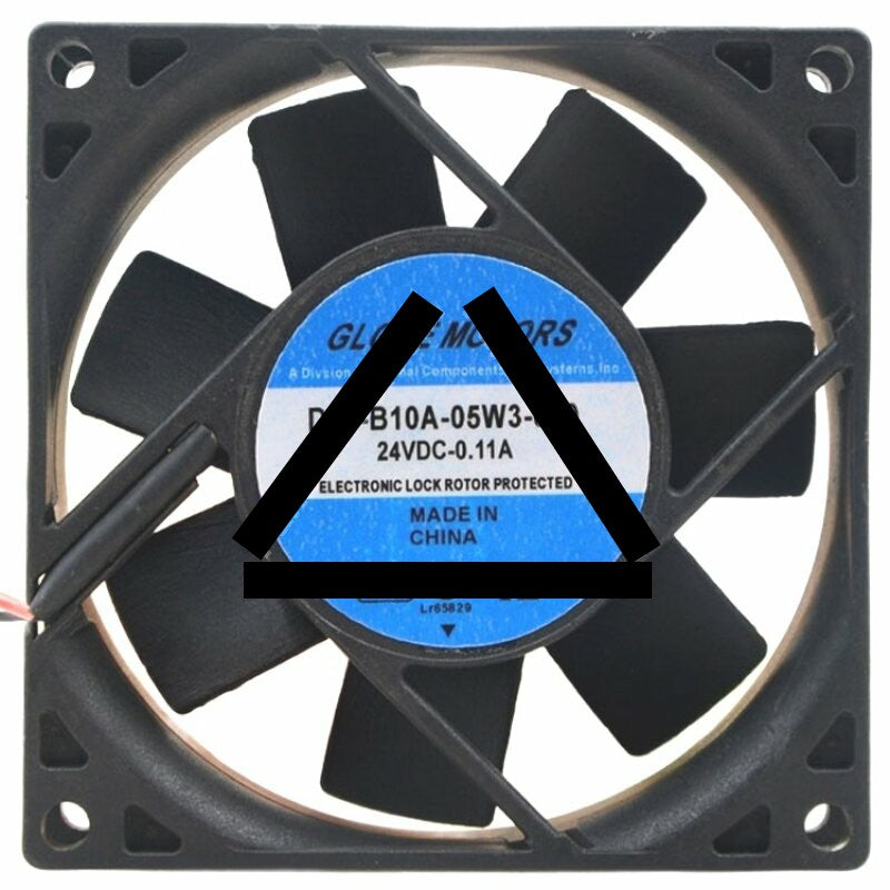 Globe Motors D31-B10A-05W3-000 DC 24V 0.11A 2 Wires Axial Cooling Fan