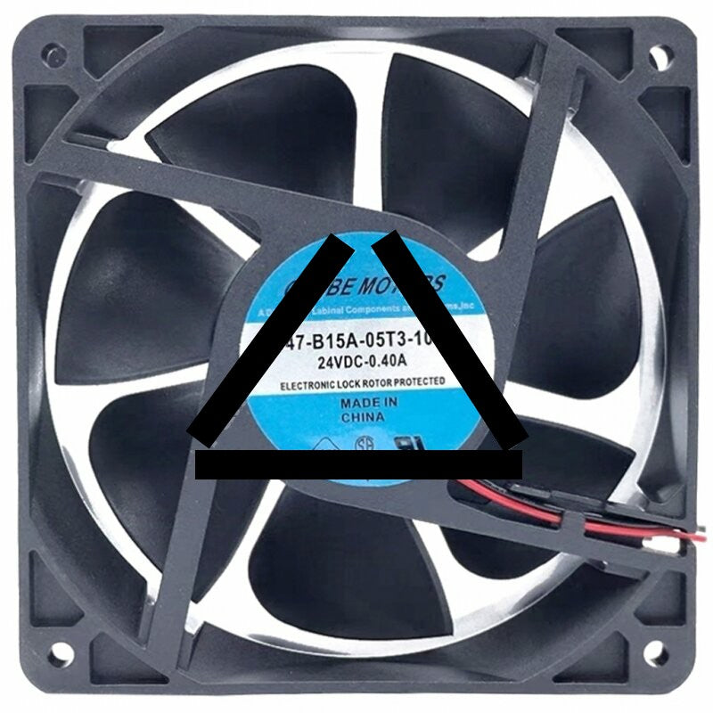 GLOBE MOTORS D47-B15A-05T3-100 DC 24V 0.40A 12038 Axial Cooling Fan