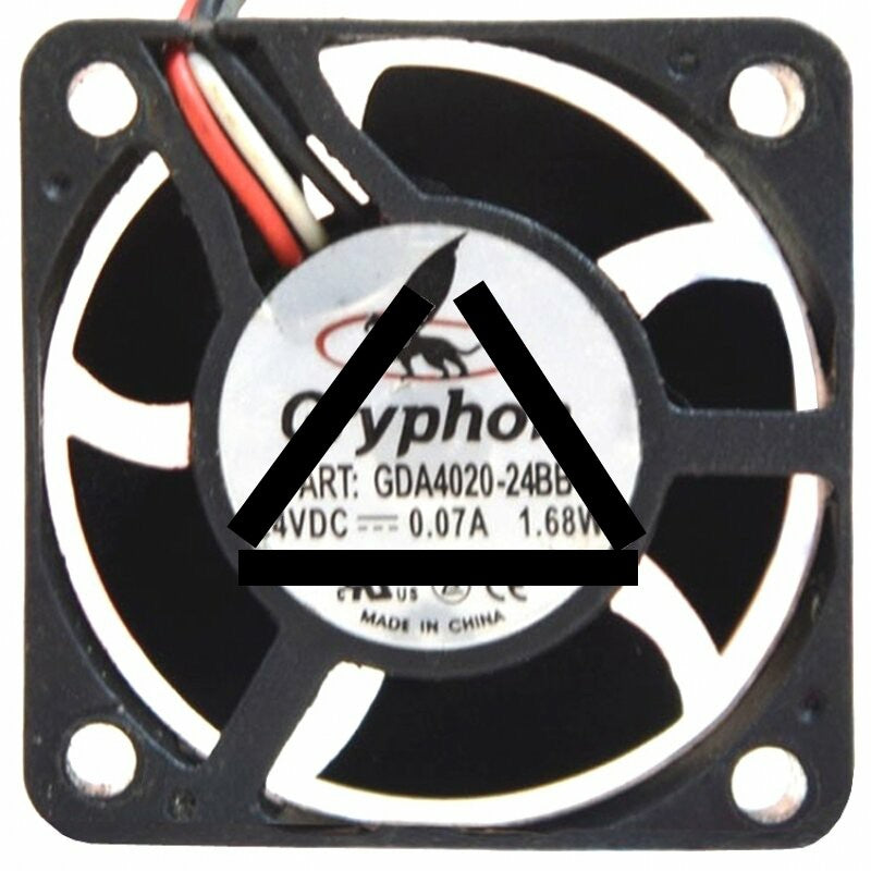 Gryphon GDA4020-24BB DC 24V 0.07A 1.68W 2 / 3 Wires Axial Cooling Fan
