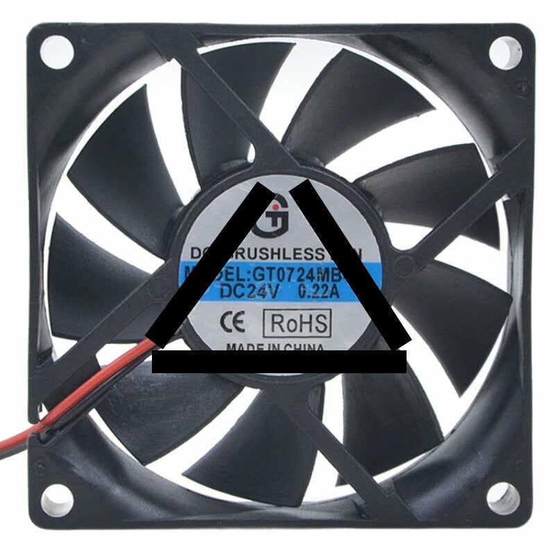 GT0724MB-20 DC 24V 0.22A 2 Wires / 3 Wires Brushless Axial Cooling Fan