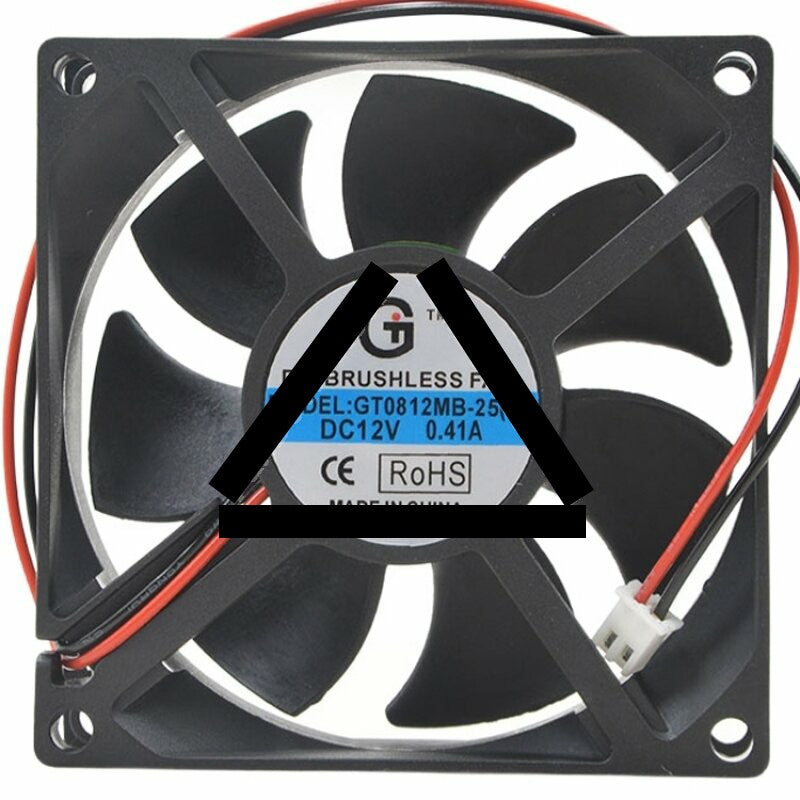 GT0812MB-25 DC 12V 0.41A 2 Wires / 3 Wires Brushless Axial Cooling Fan
