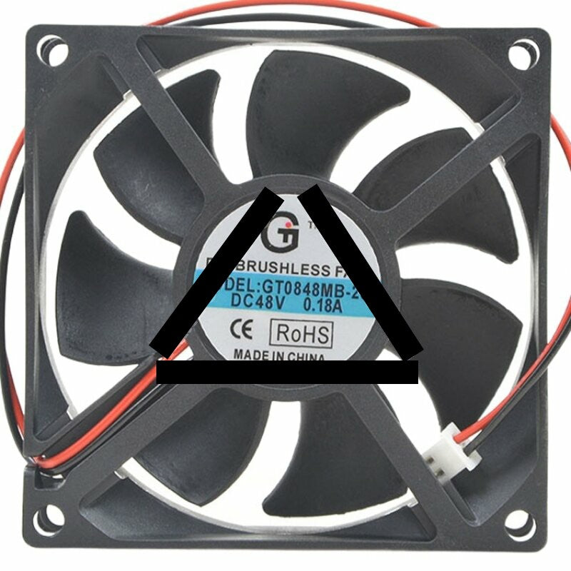 GT0848MB-25 DC 48V 0.18A 2 Wires / 3 Wires Brushless Axial Cooling Fan