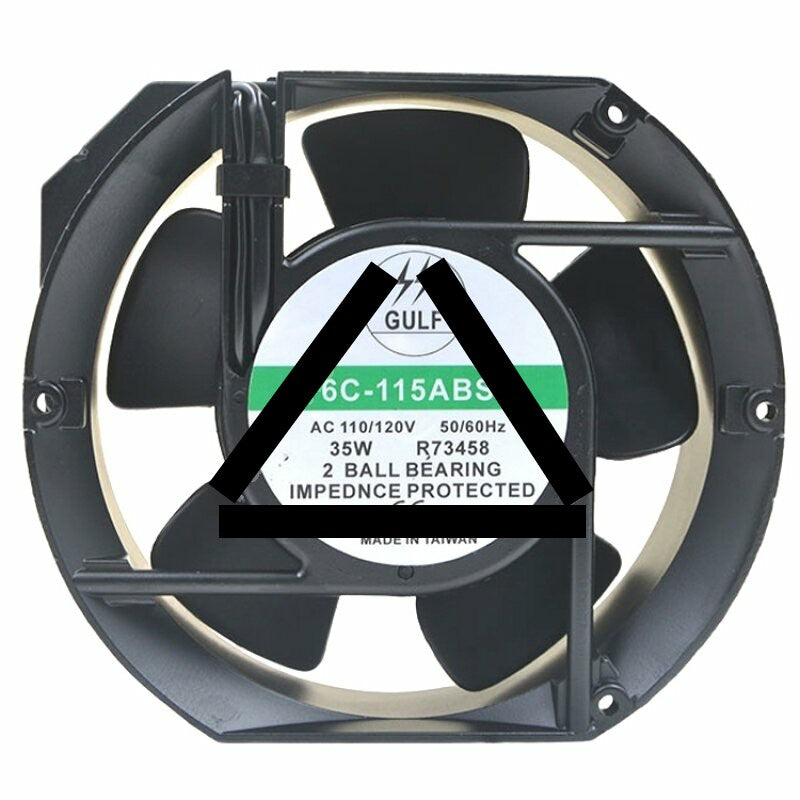 GULF 6C-115ABSL AC 110/120V 35W Ball Bearing Impedance Protected Cooling Fan
