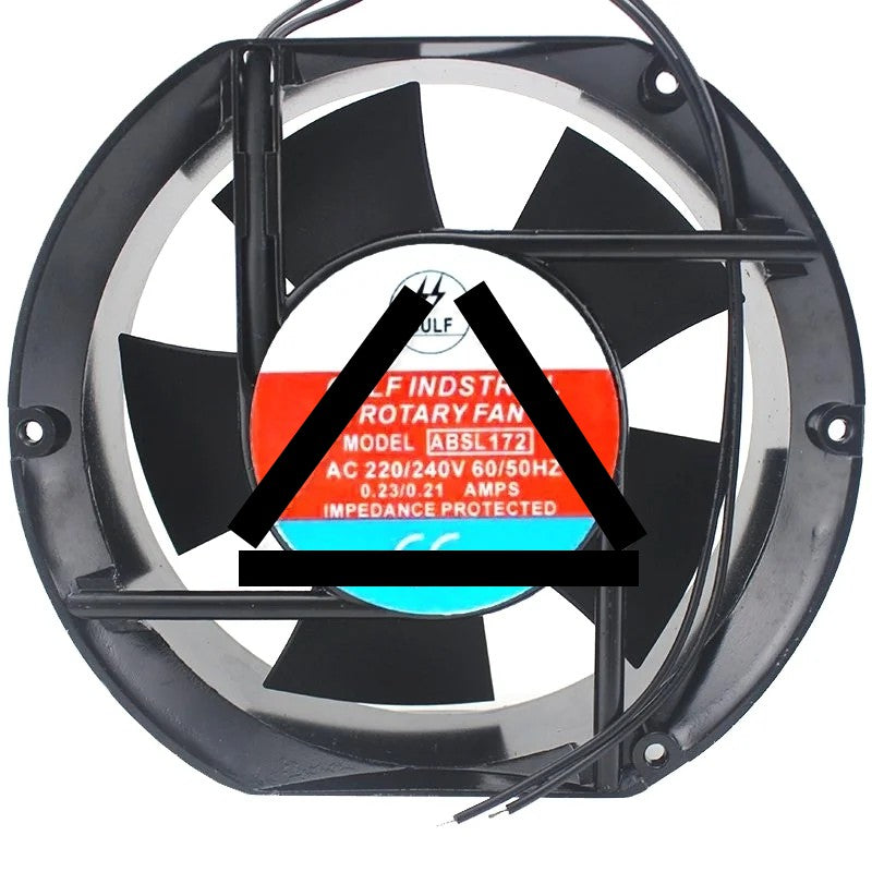 GULF ABSL172 220/240V 0.23/0.21A 2 Wires Impedance Protected Cooling Fan