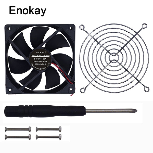 High-quality Water Cooler 2pcs 12025 120mm Cooling Fan For Computer, 12cm Exhaust For 12v 2400rpm Quiet Cooler