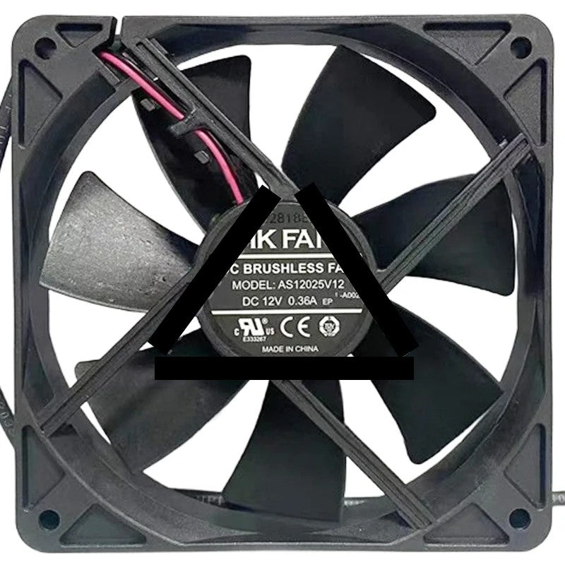 HK FAN AS12025V12 12V 0.36A DC Brushless Axial Cooling Fan