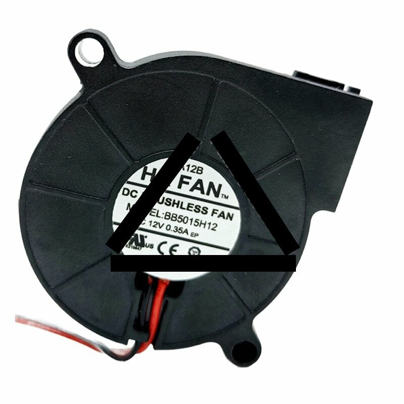 HK FAN BB5015H12 DC 12V 0.35A 5015 Blower Brushless Cooling Fan