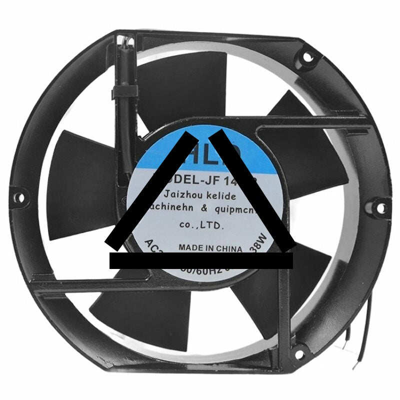 HLD JF145-2 AC 220V 0.22A 38W 2 Wires Axial Cooling Fan