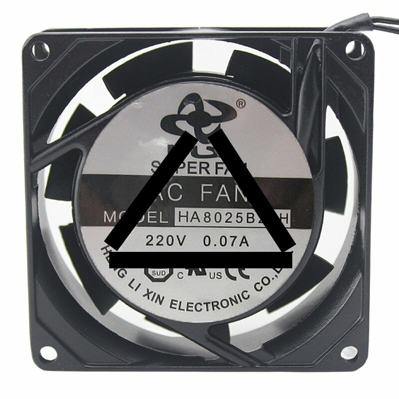 HLX HA8025B22H AC 220V 0.07A 8025 Axial Cooling Fan