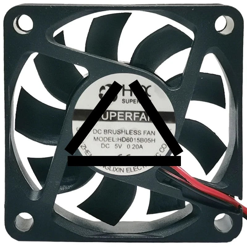 HLX HD6015B05H 5V 0.20A 2 Wires DC Brushless Axial Cooling Fan