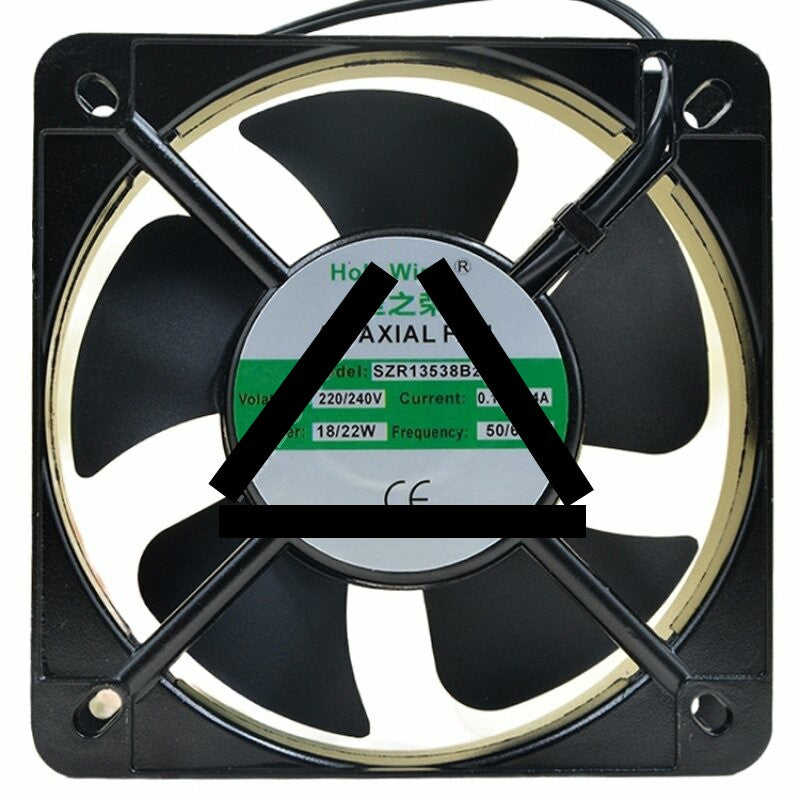 Holy Wing SZR13538B2H AC 220/240V 0.12/0.14A 18/22W Axial Cooling Fan