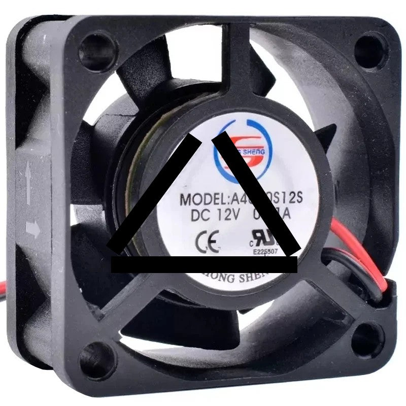 HONG SHENG A4020S12S 12V 0.21A 2 Wires Axial Cooling Fan