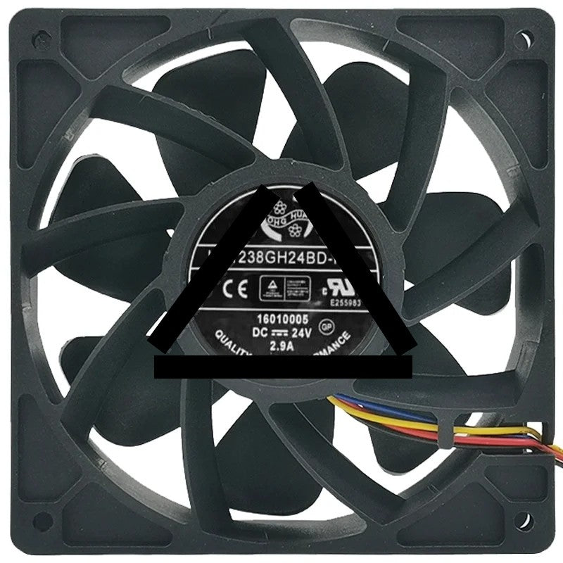 HONGHUA HA1238GH24BD-F00 DC 24V 2.9A 4 Wires PWM Axial Cooling Fan