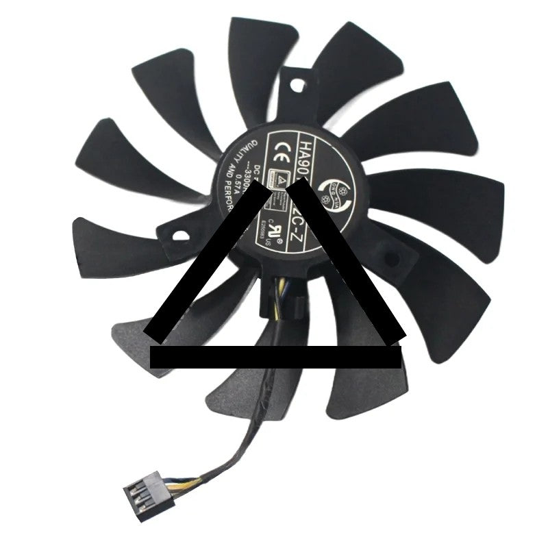 HONGHUA HA9010H12C-Z 12V 0.57A 3 Wires 3000RPM Cooling Fan