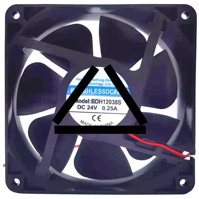 HuiFeng BDH12038S DC 24V 0.25A 2 Wires Axial Cooling Fan