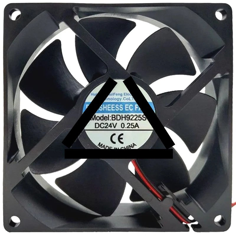 HuiFeng BDH9225S 24V 0.25A 2 Wires Axial Cooling Fan