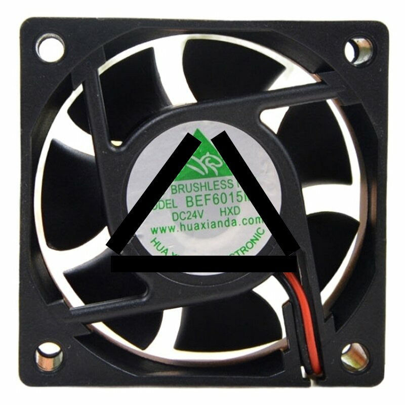 HXD BEF6015MS DC 24V 2 Wires Brushless Axial Cooling Fan