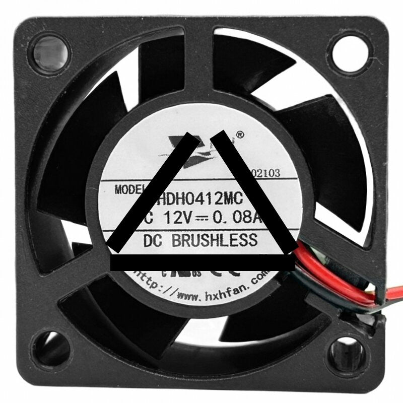 HXH HDH0412MC DC 12V 0.08A 2 Wires 4020 Brushless Axial Cooling Fan