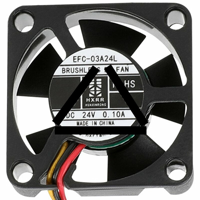 HXRR EFC-03A24L 24V 0.10A 3 Wires 3010 DC Brushless Axial Cooling Fan