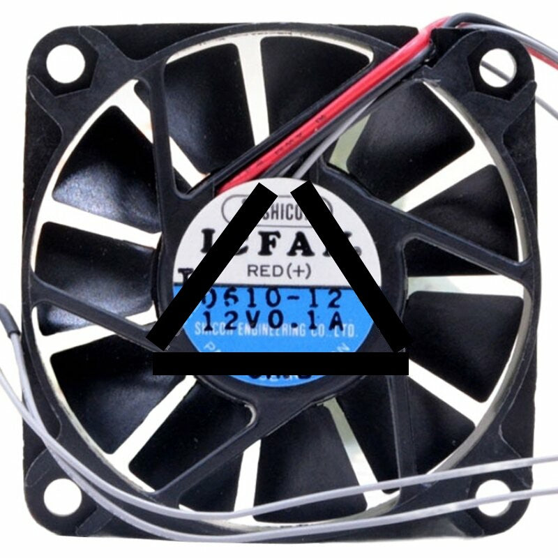 ICFAN 0610-12 DC 12V 0.1A 2 Wires / 3 Wires 6010 Axial Cooling Fan