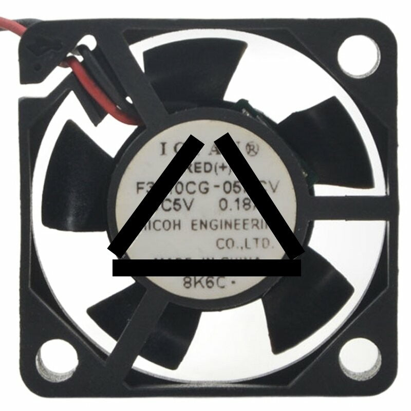 ICFAN F3010CG-05RCV DC 5V 0.18A 2 Wires Axial Cooling Fan