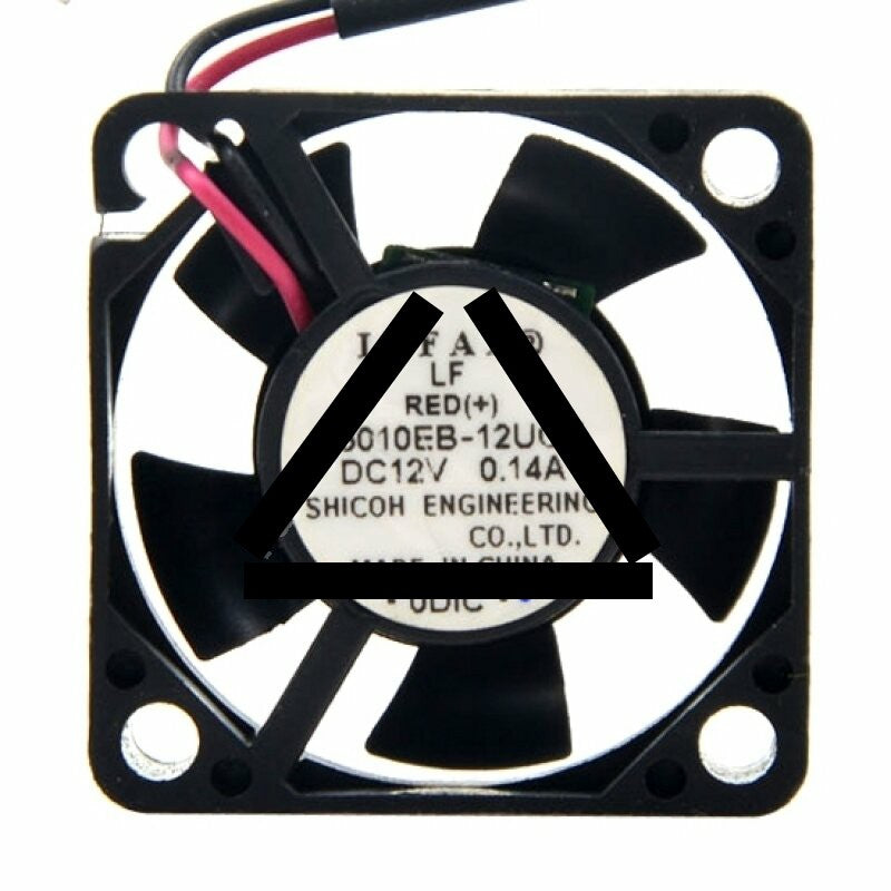 ICFAN F3010EB-12UCV DC 12V 0.14A 2 Wires Axial Cooling Fan
