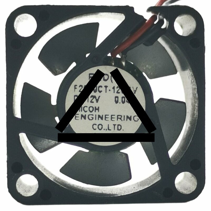 ICFAN SHICOH F2510CT-12UCV DC 12V 0.04A 2510 2 Wires Axial Cooling Fan