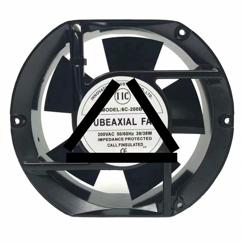 IIC 6C-200B AC 200V 39/38W 17251 Impedance Protected Axial Cooling Fan