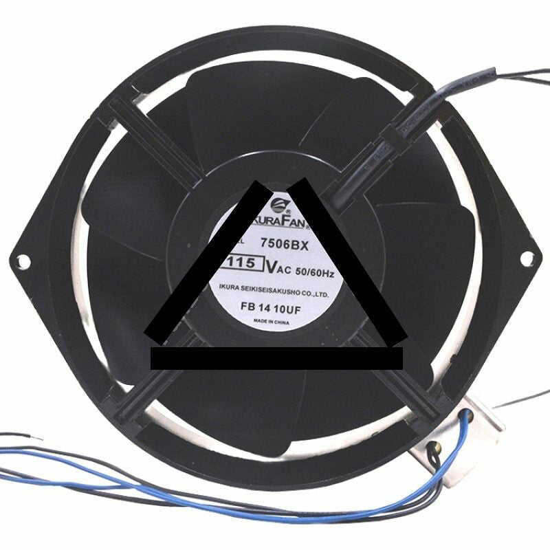 IkukaFan 7506BX AC 115V 2 Wires Axial Cooling Fan