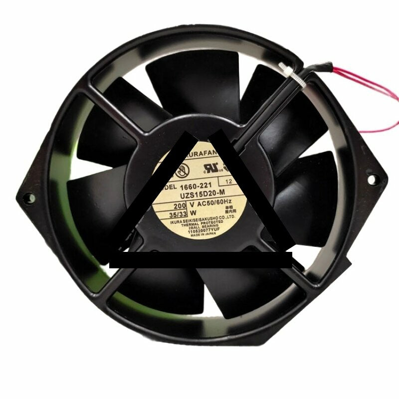 IKURA Fan UZS15D20-M AC 200V 35/33W Axial Cooling Fan