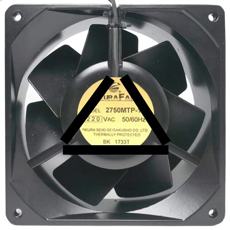 IKURAFAN 2750MTP-15 220V 2 Wires Thermally Protected Cooling Fan