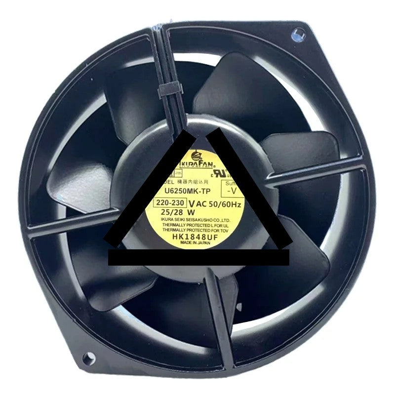 IKURAFAN U6250MK-TP 220-230V 25/28W 2 Wires Thermally Protected Cooling Fan