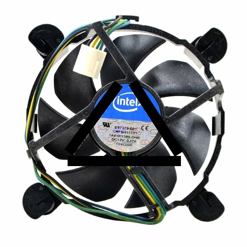 Intel Foxconn E97379-001 DC 12V 0.17A 4 Wires Axial Cooling Fan
