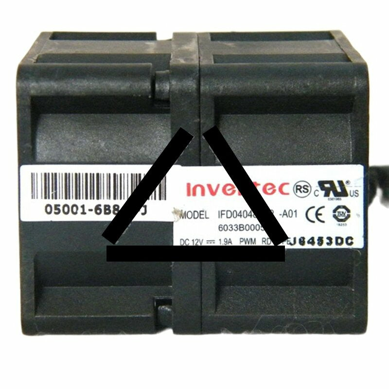 Inventec IFD04048B12-A01 DC 12V 1.9A PWM Axial Cooling Fan