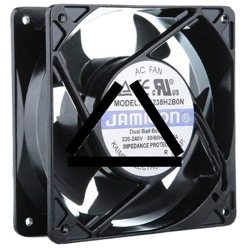 JAMICON JA1238H2B0N AC 220-240V 0.13A Dual Ball Bearing Axial Cooling Fan