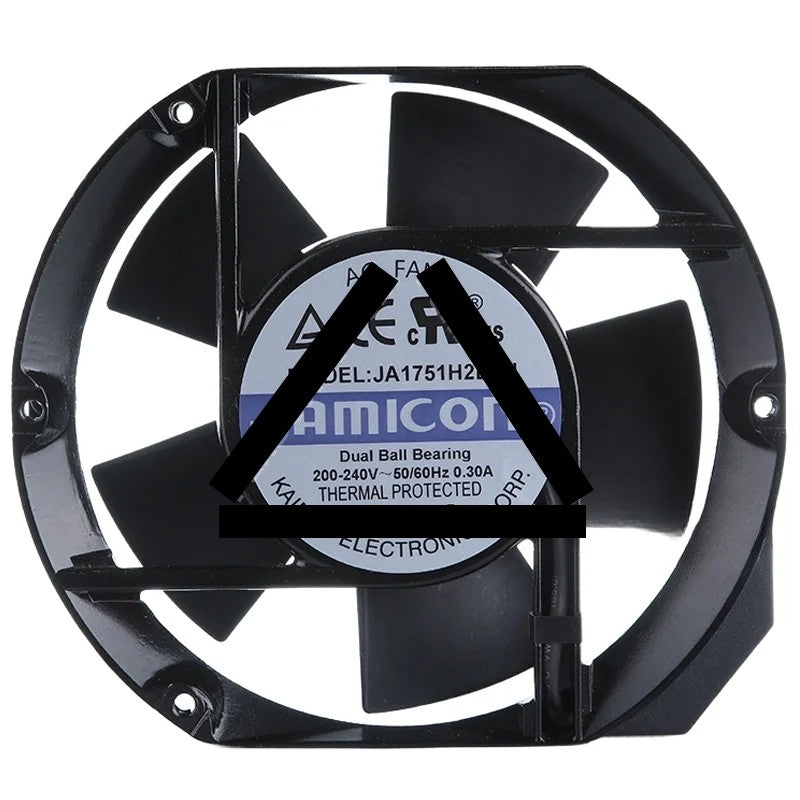 JAMICON JA1751H2B0N 200-240V 0.30A Thermal Protected Axial Fan