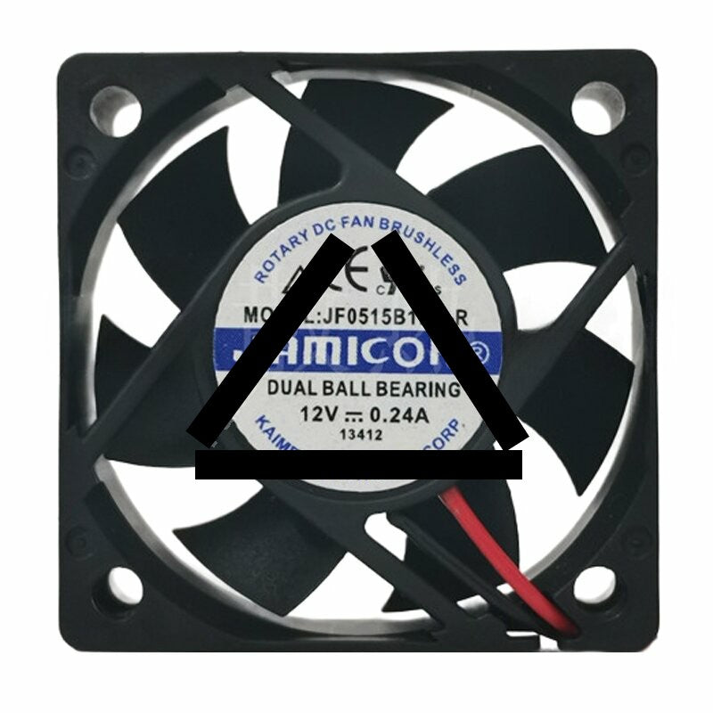 JAMICON JF0515B1HR-R DC 12V 0.24A 5015 Axial DUAL Ball Bearing Cooling Fan