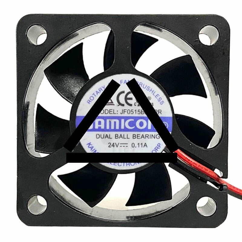 JAMICON JF0515B2L-PR DC 24V 0.11A 5015 Dual Ball Bearing Axial Cooling Fan