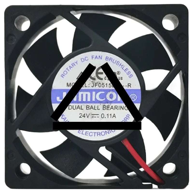 JAMICON JF0515B2L-R 24V 0.11A 2 Wires Ball Bearing Cooling Fan