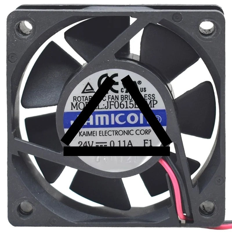JAMICON JF0615B2MP 24V 0.11A DC Brushless 2 Wires Axial Cooling Fan