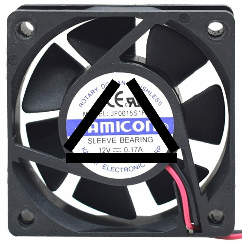 JAMICON JF0615S1H-R DC 12V 0.17A Sleeve Bearing Axial Cooling Fan