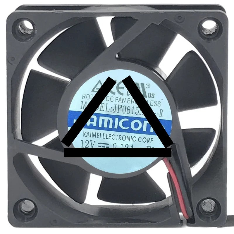 JAMICON JF0615S1L-R 12V 0.12A 2 Wires Axial Cooling Fan